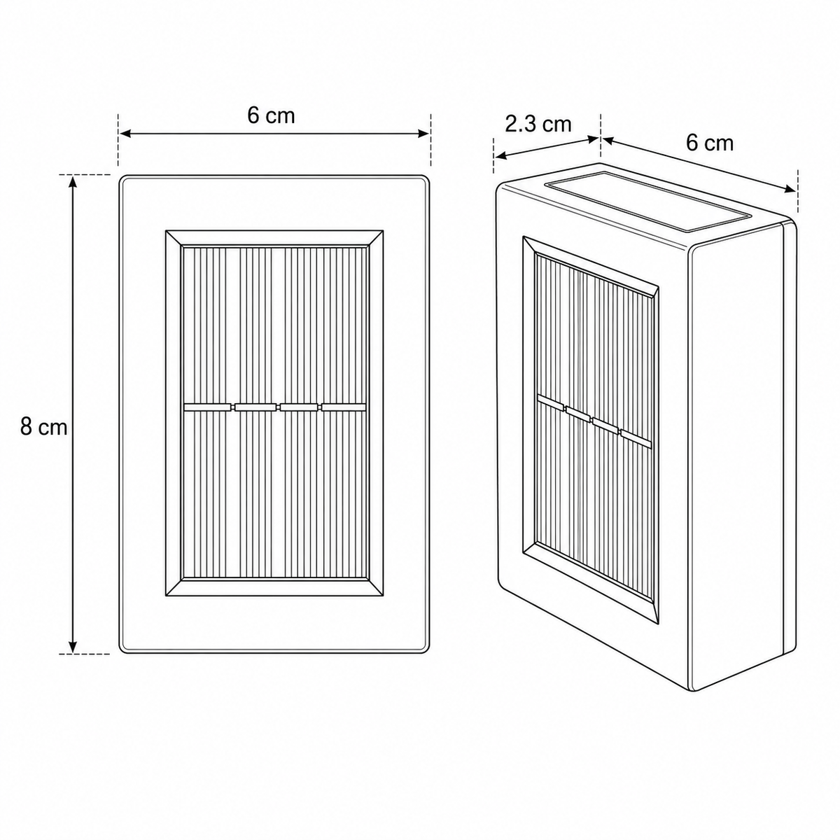 Solar Up-and-Down Fence Lights