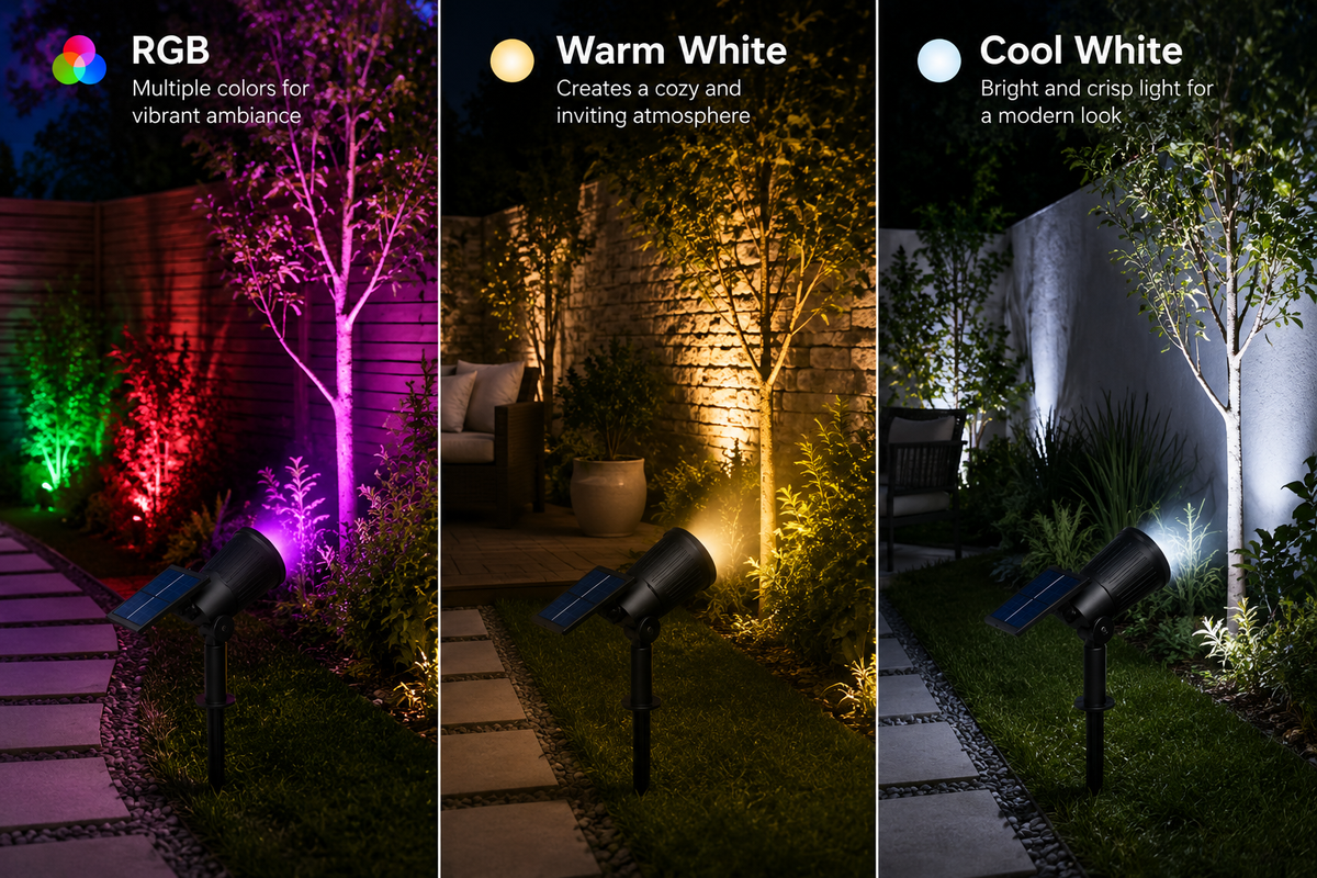 Solar LED Outdoor Spotlight