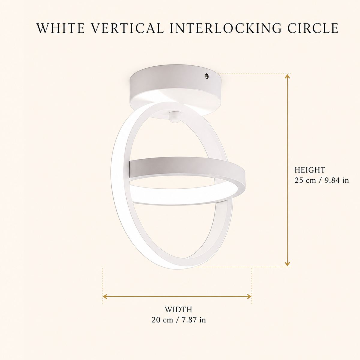 Modern Geometric LED Ceiling Light — 3-Colour Flush Mount