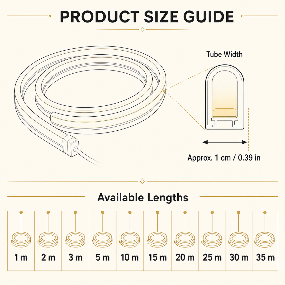 COB LED Strip Light — Warm, Natural or Cool White