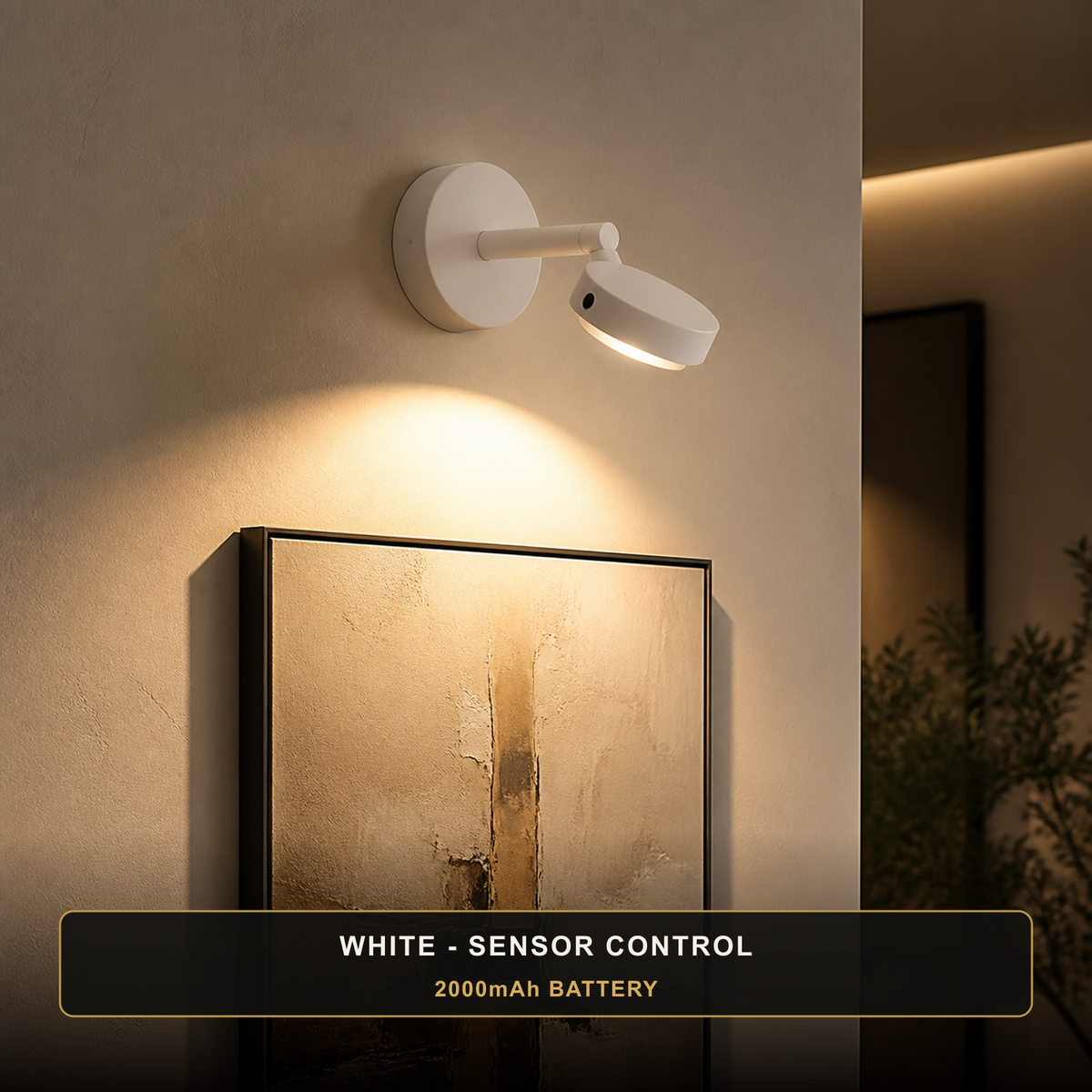 Rechargeable LED Wall Spotlight with Motion Sensor