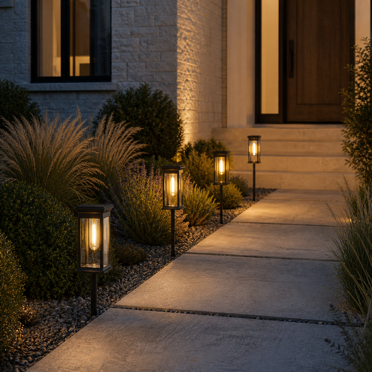 Solar Lantern Pathway Lights – Warm, Cool or Dual White