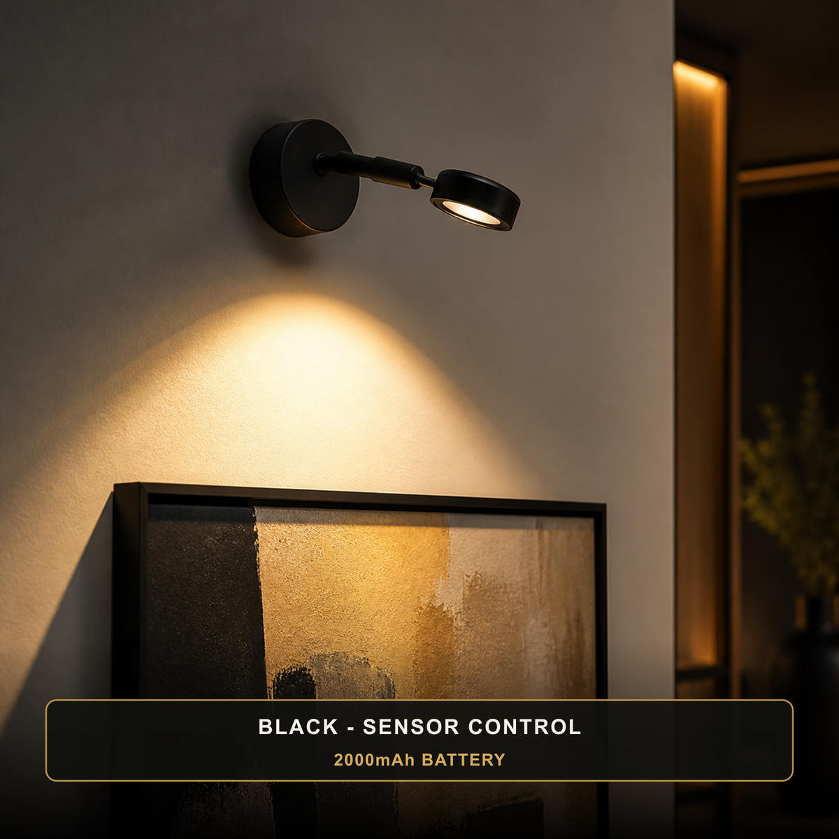 Rechargeable LED Wall Spotlight with Motion Sensor