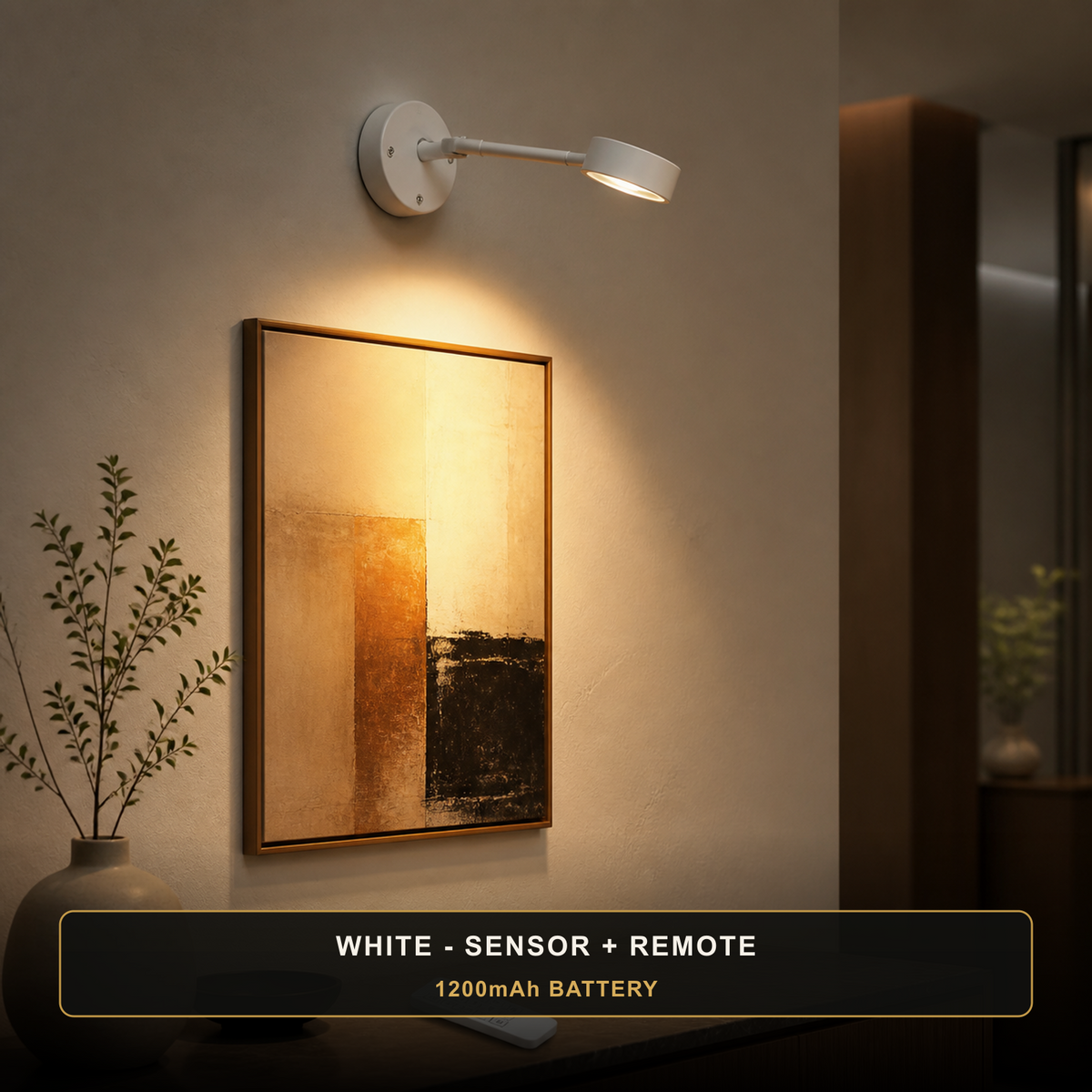 Rechargeable LED Wall Spotlight with Motion Sensor