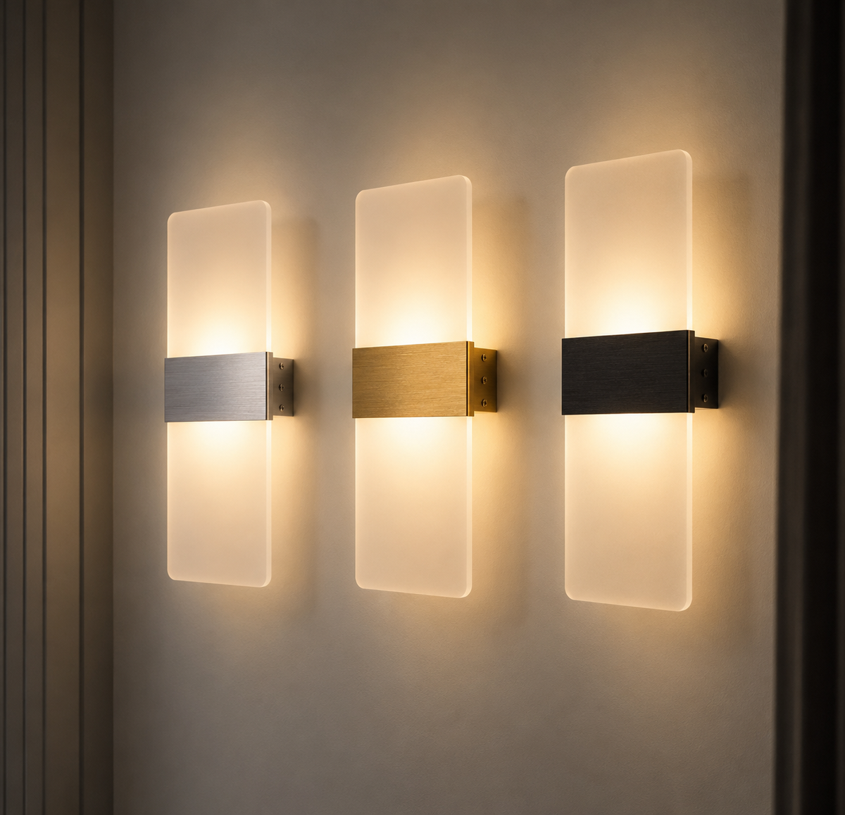 Modern 12W LED Indoor Wall Light — Aluminum & Acrylic
