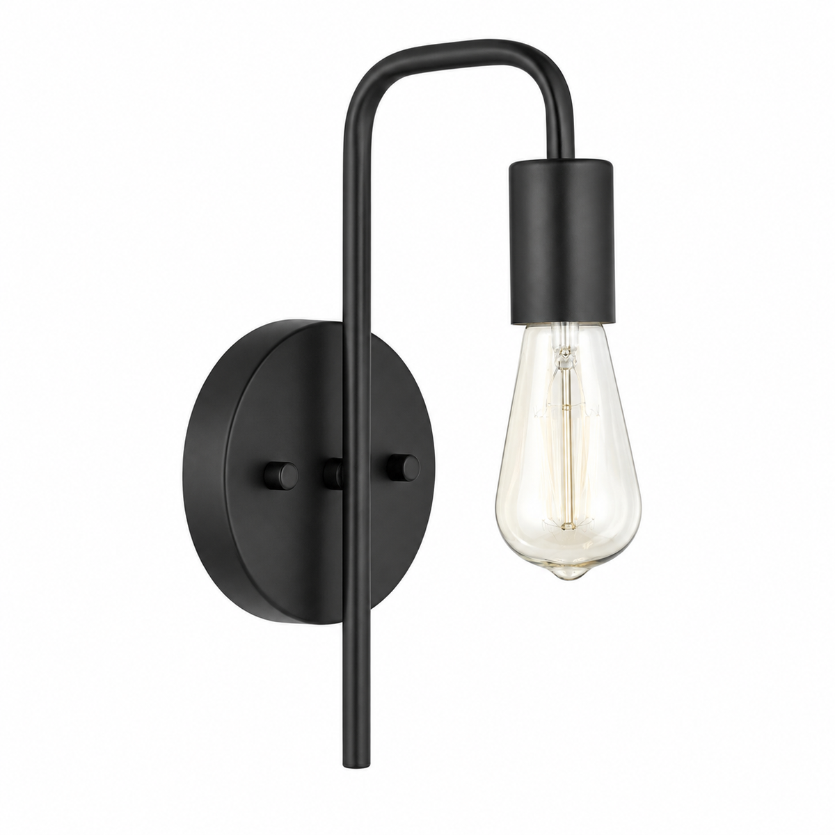 Modern Curved Arm E27 Wall Sconce