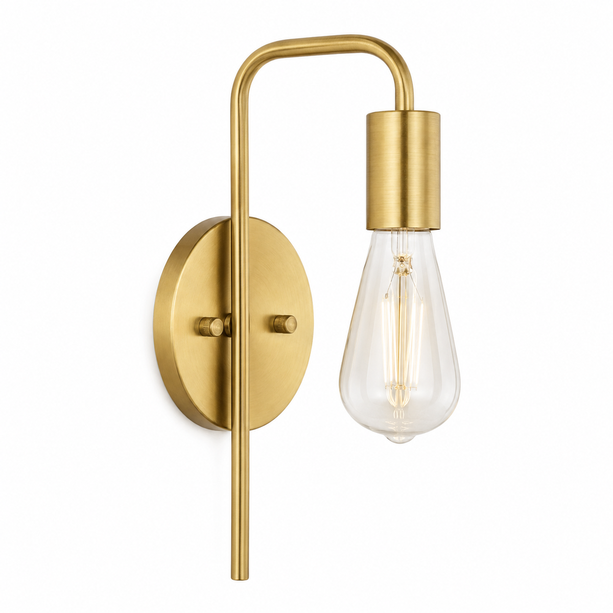 Modern Curved Arm E27 Wall Sconce