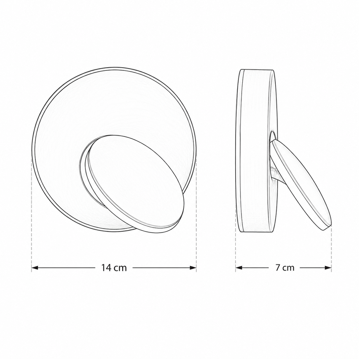 350° Rotatable 5W LED Wall Sconce