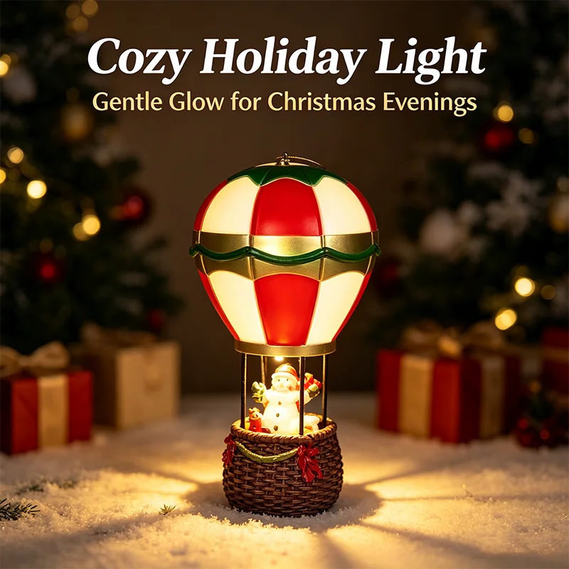 Christmas LED Decorative Night Light — Fireplace, Santa Claus or Snowman