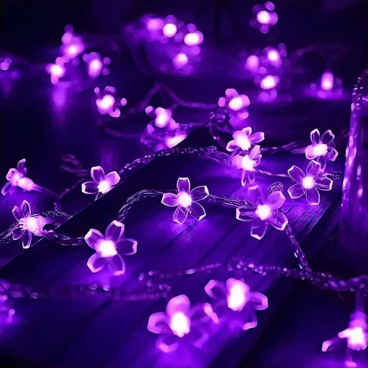 10 m 80 LED Cherry Blossom Flower String Lights