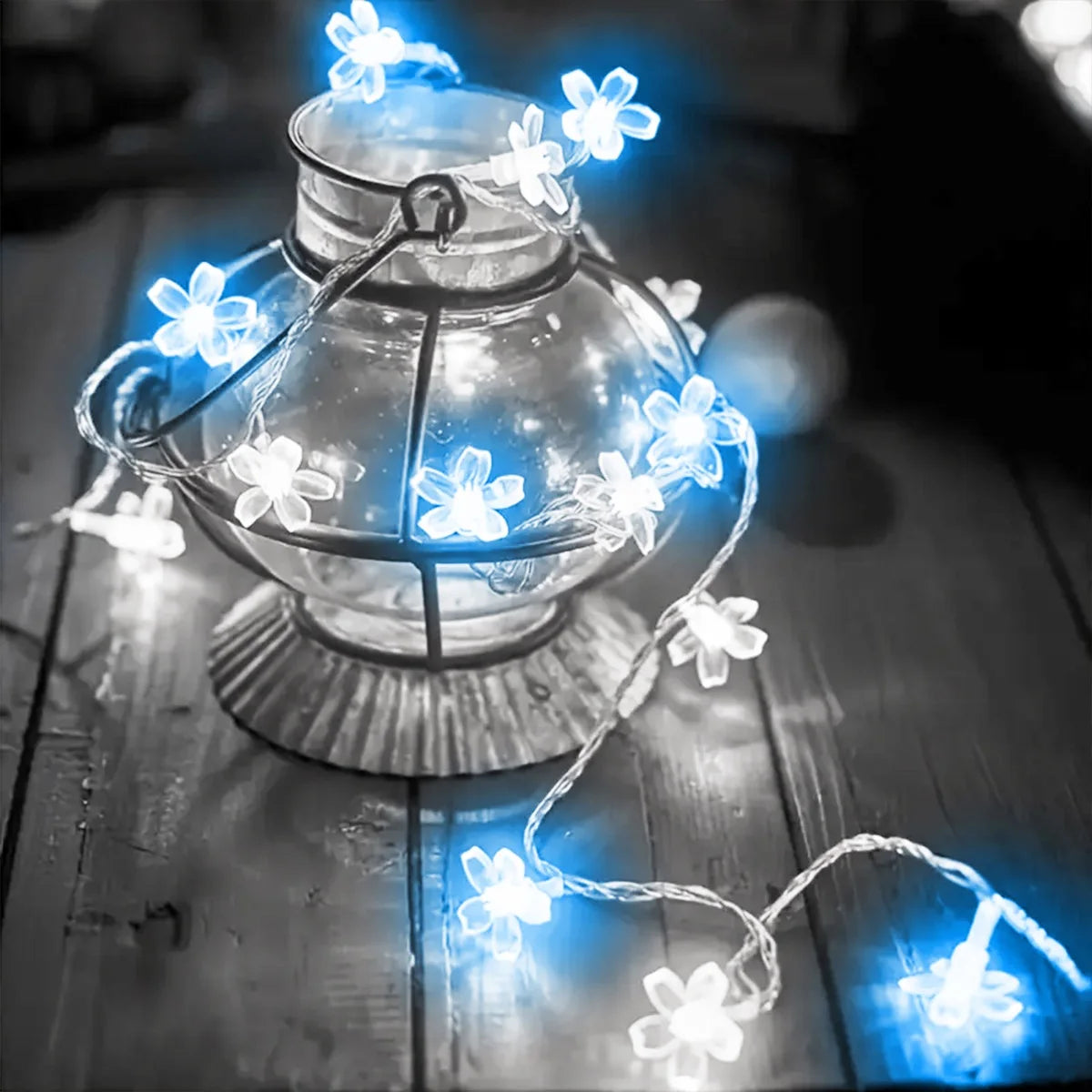 10 m 80 LED Cherry Blossom Flower String Lights