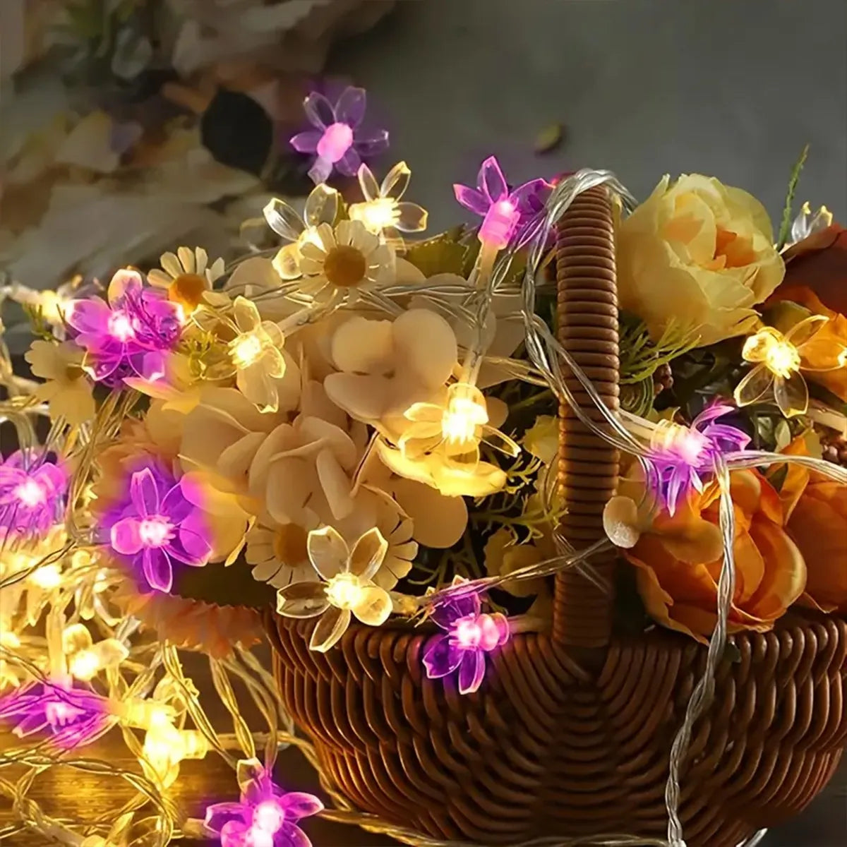 10 m 80 LED Cherry Blossom Flower String Lights