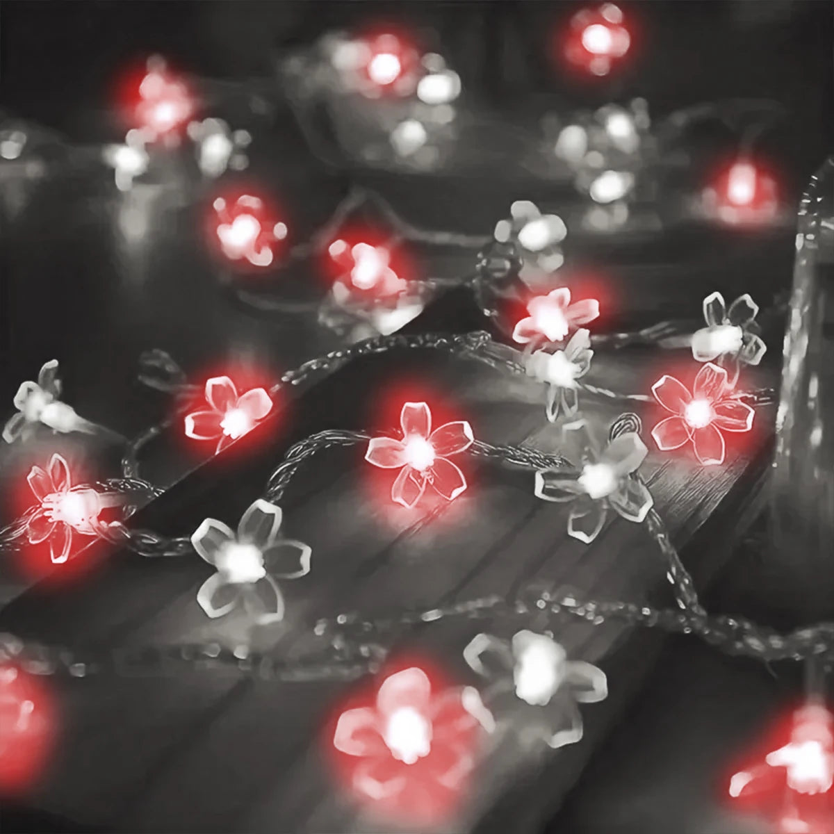 10 m 80 LED Cherry Blossom Flower String Lights