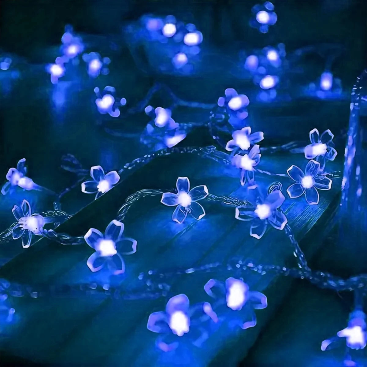 10 m 80 LED Cherry Blossom Flower String Lights