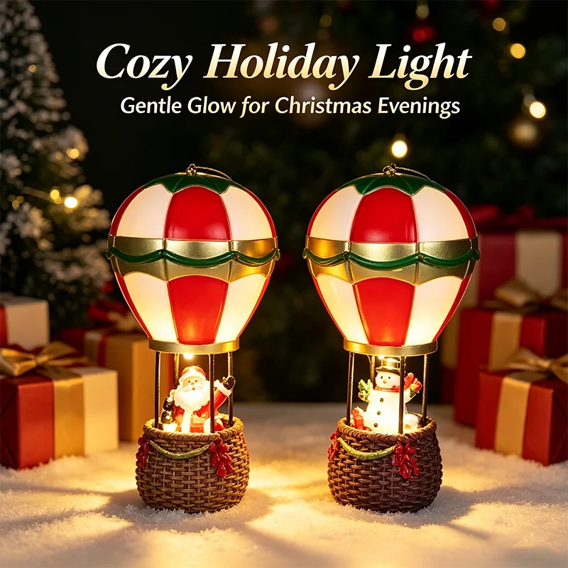 Christmas LED Decorative Night Light — Fireplace, Santa Claus or Snowman
