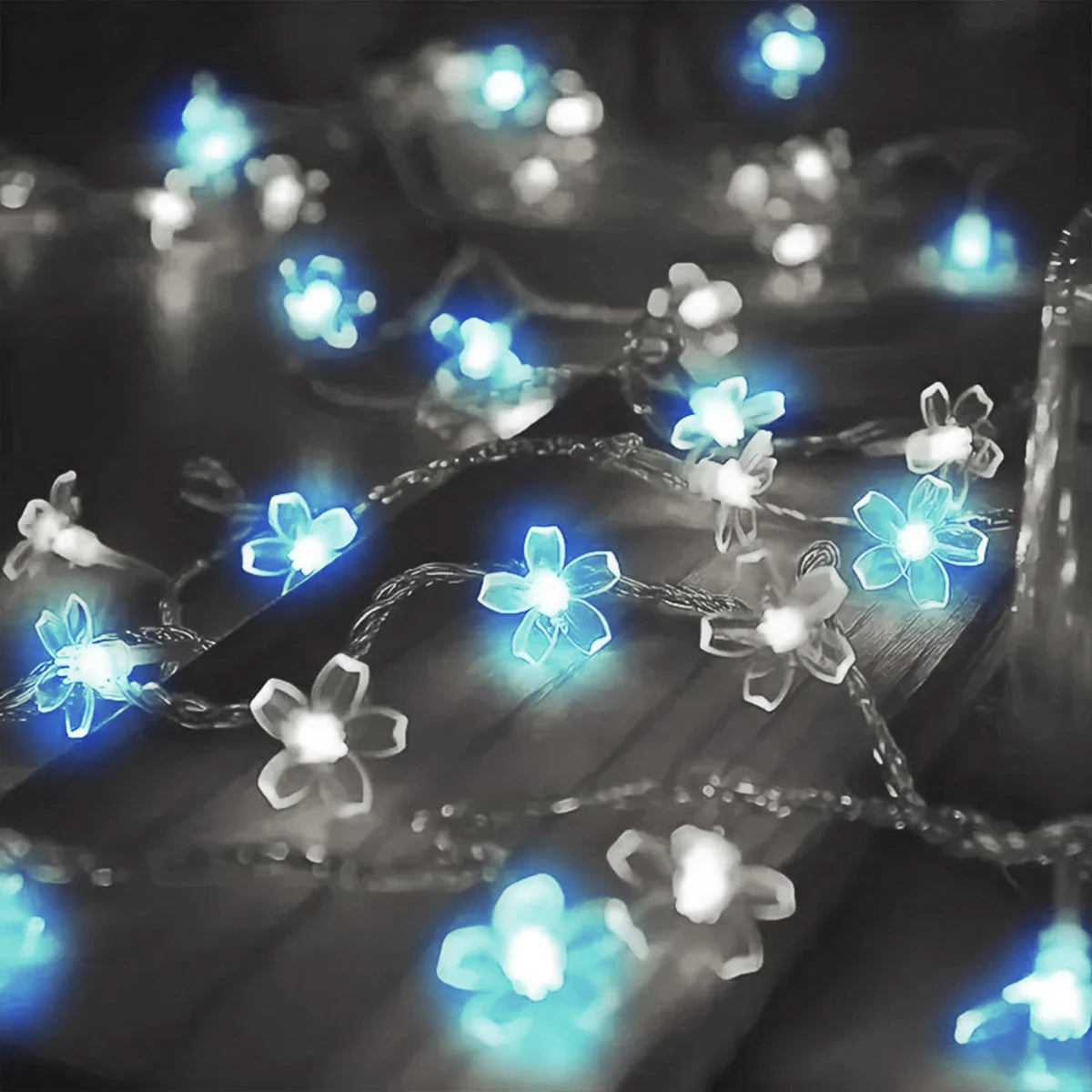 10 m 80 LED Cherry Blossom Flower String Lights