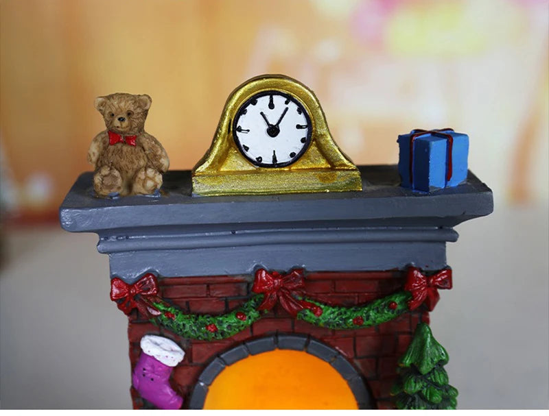 Christmas LED Decorative Night Light — Fireplace, Santa Claus or Snowman