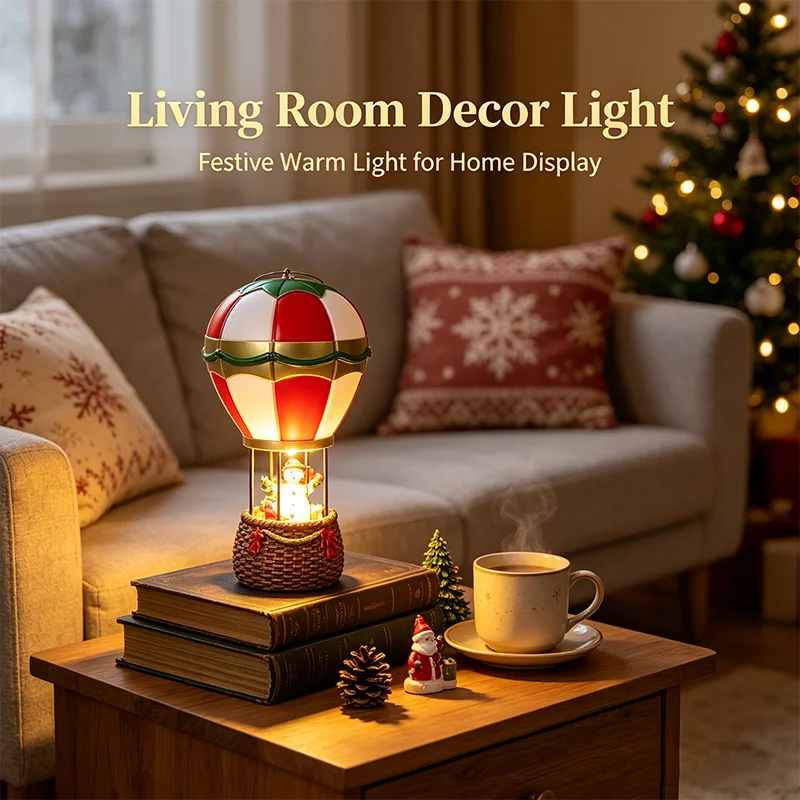 Christmas LED Decorative Night Light — Fireplace, Santa Claus or Snowman