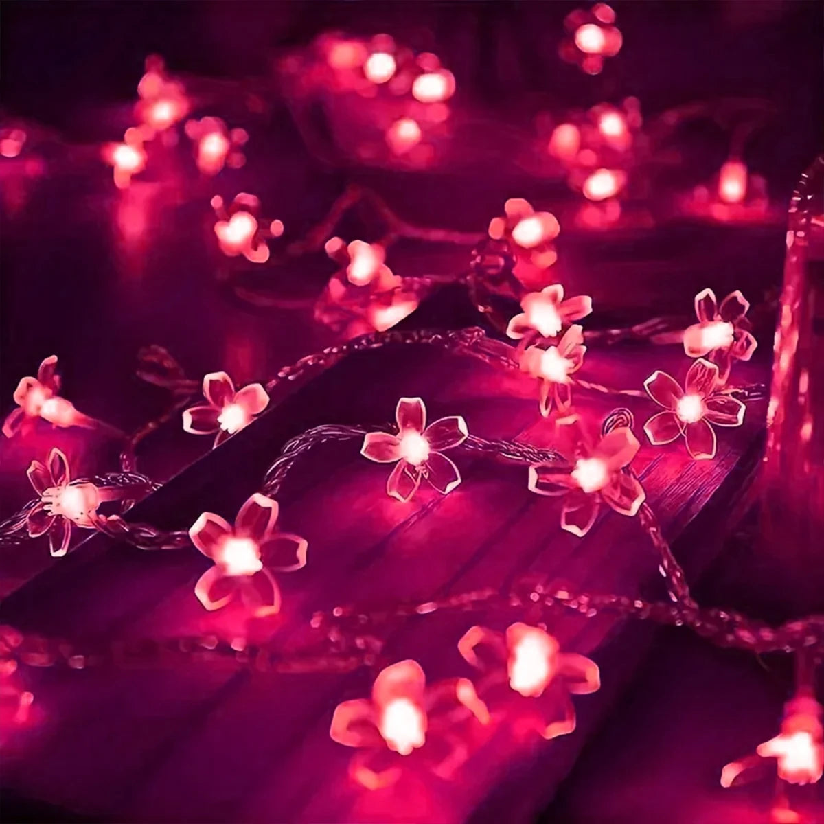 10 m 80 LED Cherry Blossom Flower String Lights