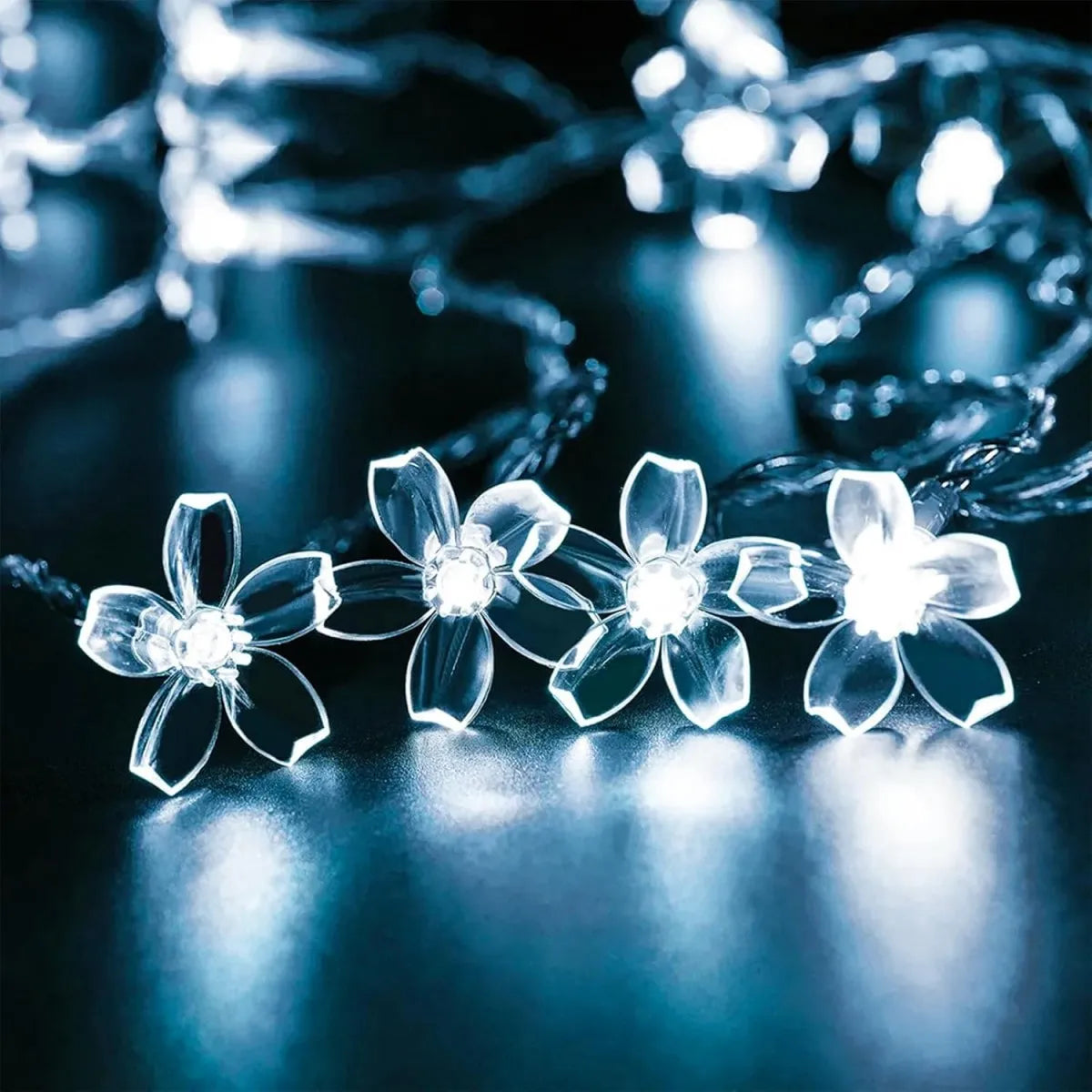 10 m 80 LED Cherry Blossom Flower String Lights
