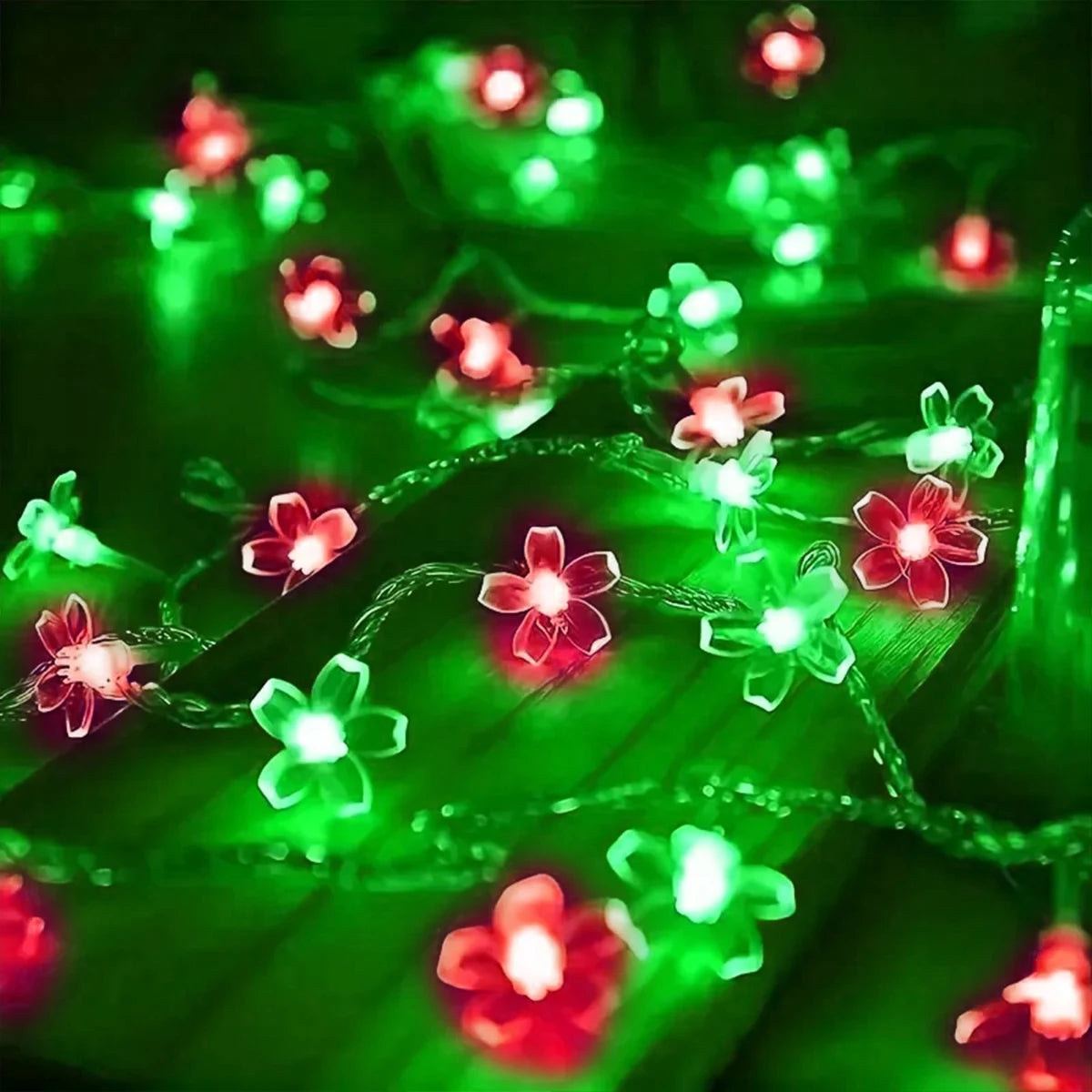 10 m 80 LED Cherry Blossom Flower String Lights