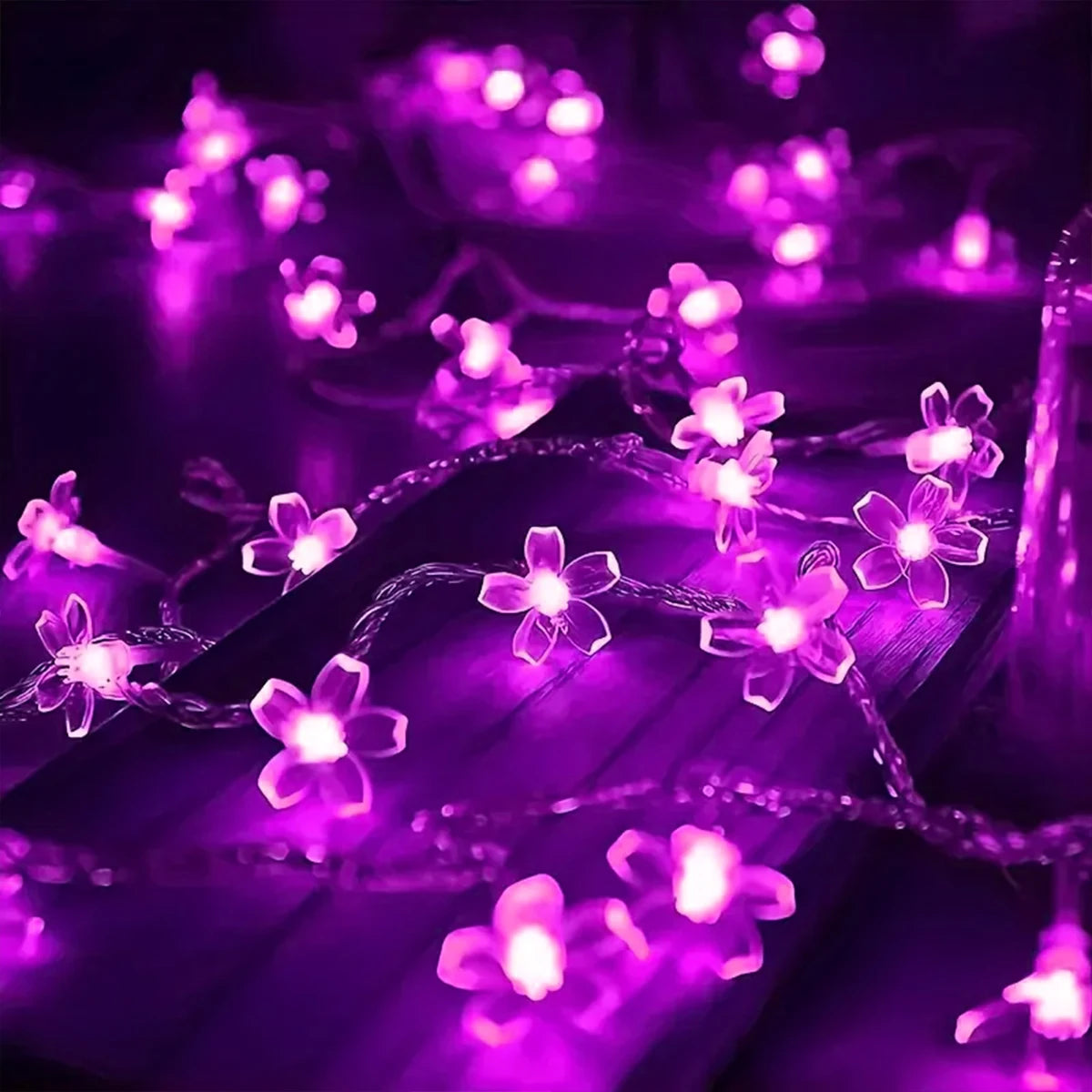 10 m 80 LED Cherry Blossom Flower String Lights