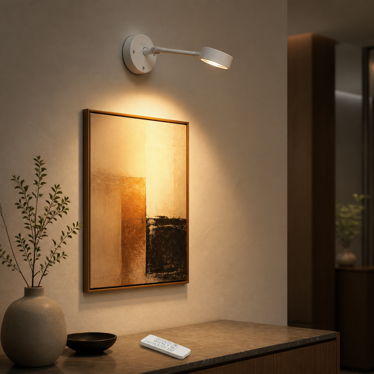 Rechargeable LED Wall Spotlight with Motion Sensor