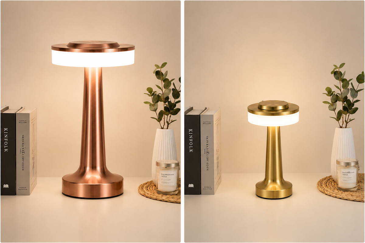 Retro Touch Table Lamp — USB-Rechargeable LED
