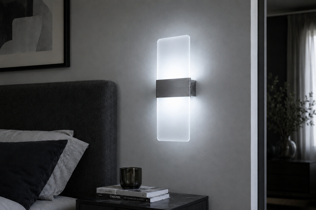 Modern 12W LED Indoor Wall Light — Aluminum & Acrylic
