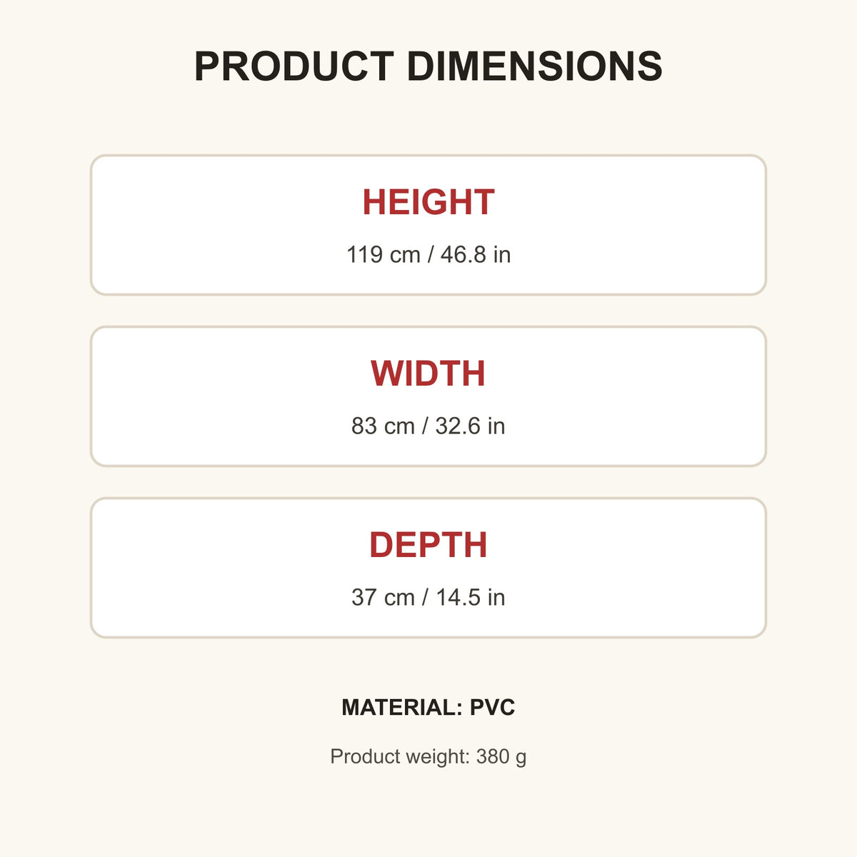 LED inflatable Santa Claus product dimensions guide