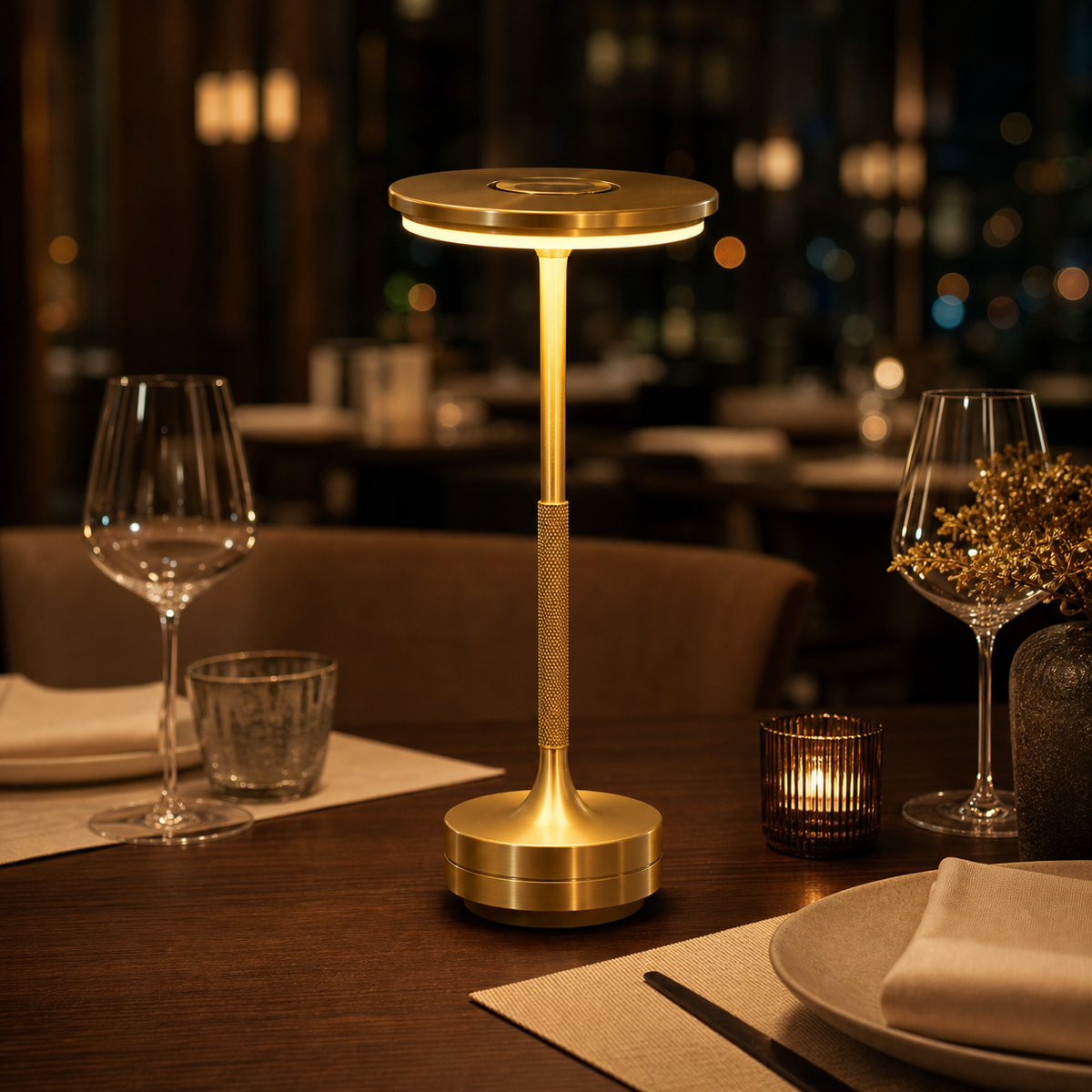Rechargeable Touch Table Lamp — 3-Colour Dimmable LED
