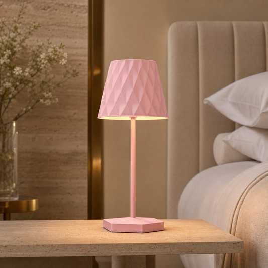 Pleated Rechargeable Touch Table Lamp