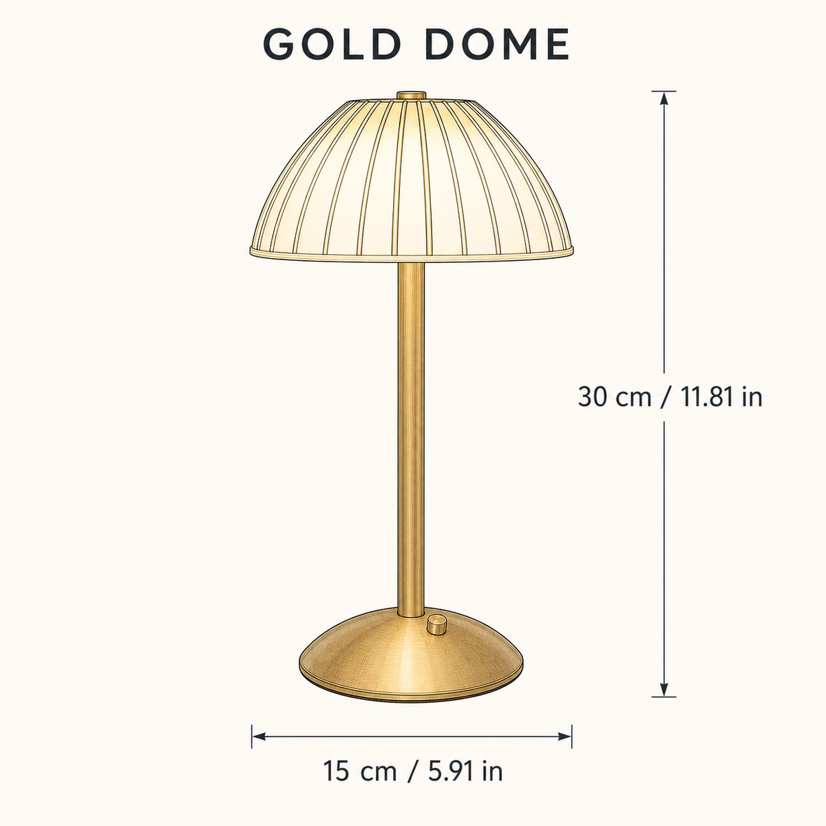Crystal-Style Dimmable LED Table Lamp | 3-Color Ambient Light