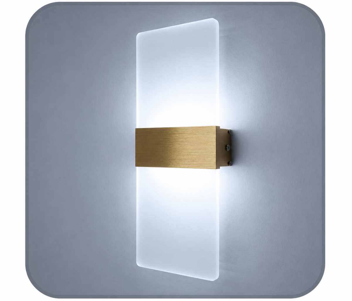 Modern 12W LED Indoor Wall Light — Aluminum & Acrylic