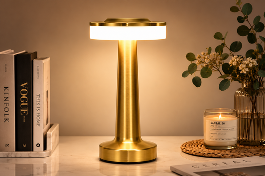 Retro Touch Table Lamp — USB-Rechargeable LED