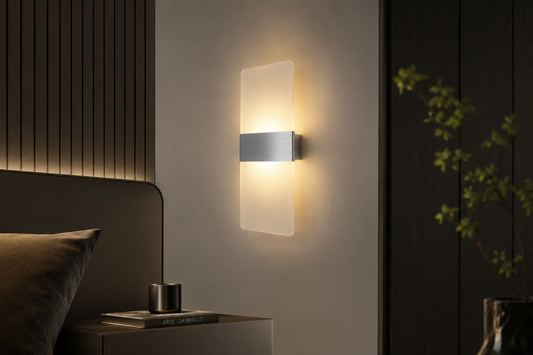 Modern 12W LED Indoor Wall Light — Aluminum & Acrylic