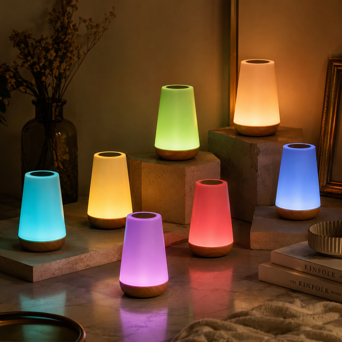 13-Colour RGB Rechargeable Touch Table Lamp