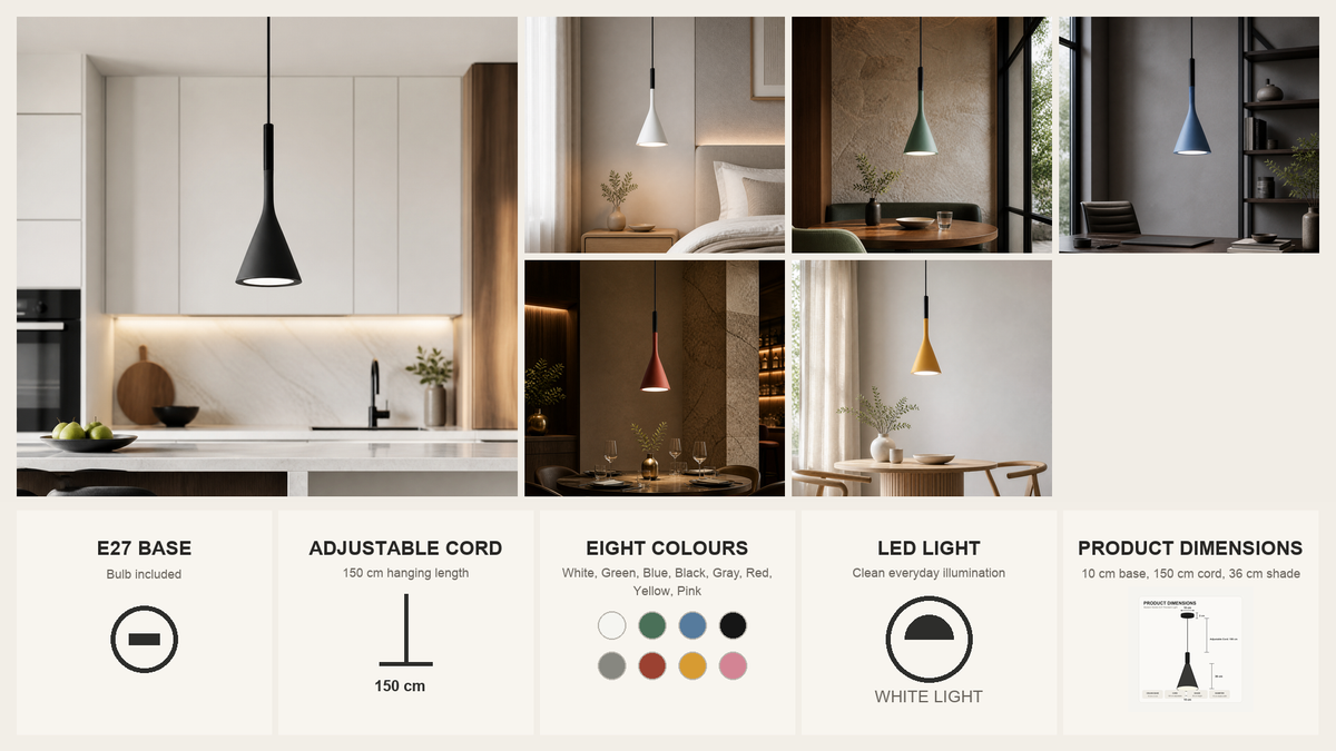 Modern Nordic E27 Pendant Light