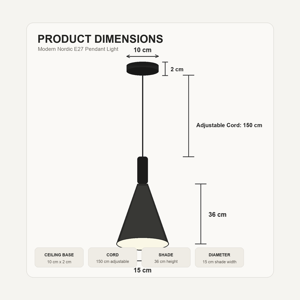 Modern Nordic E27 Pendant Light