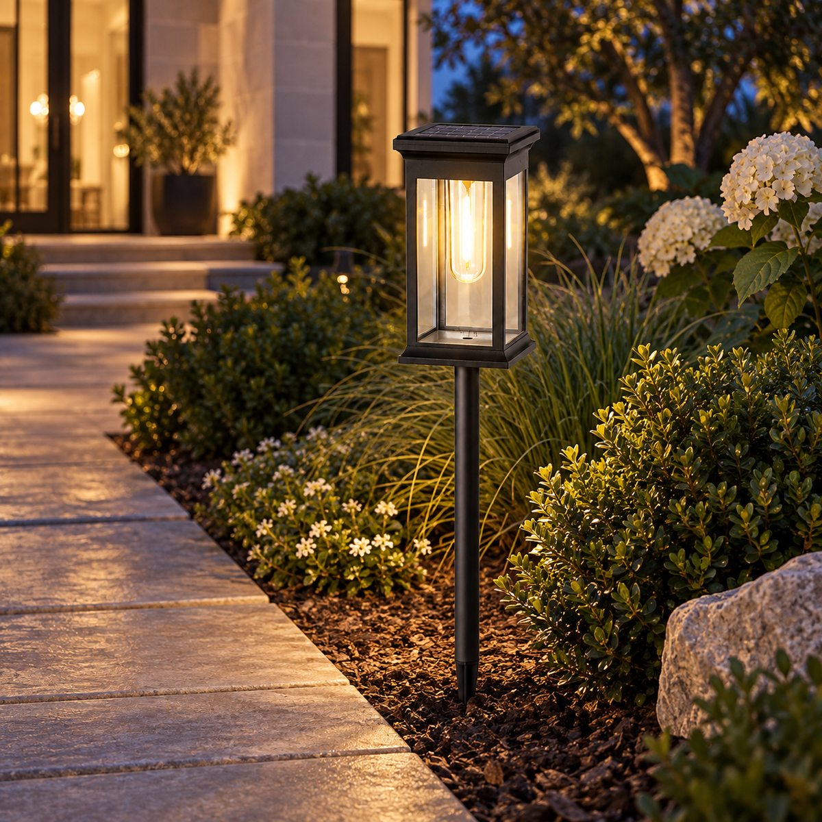Solar lantern pathway light, Warm Light, Single