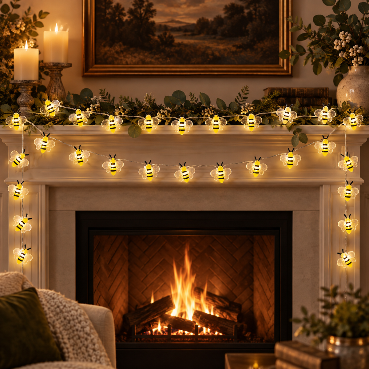 Warm white bee string lights — 3 m, 30 LEDs