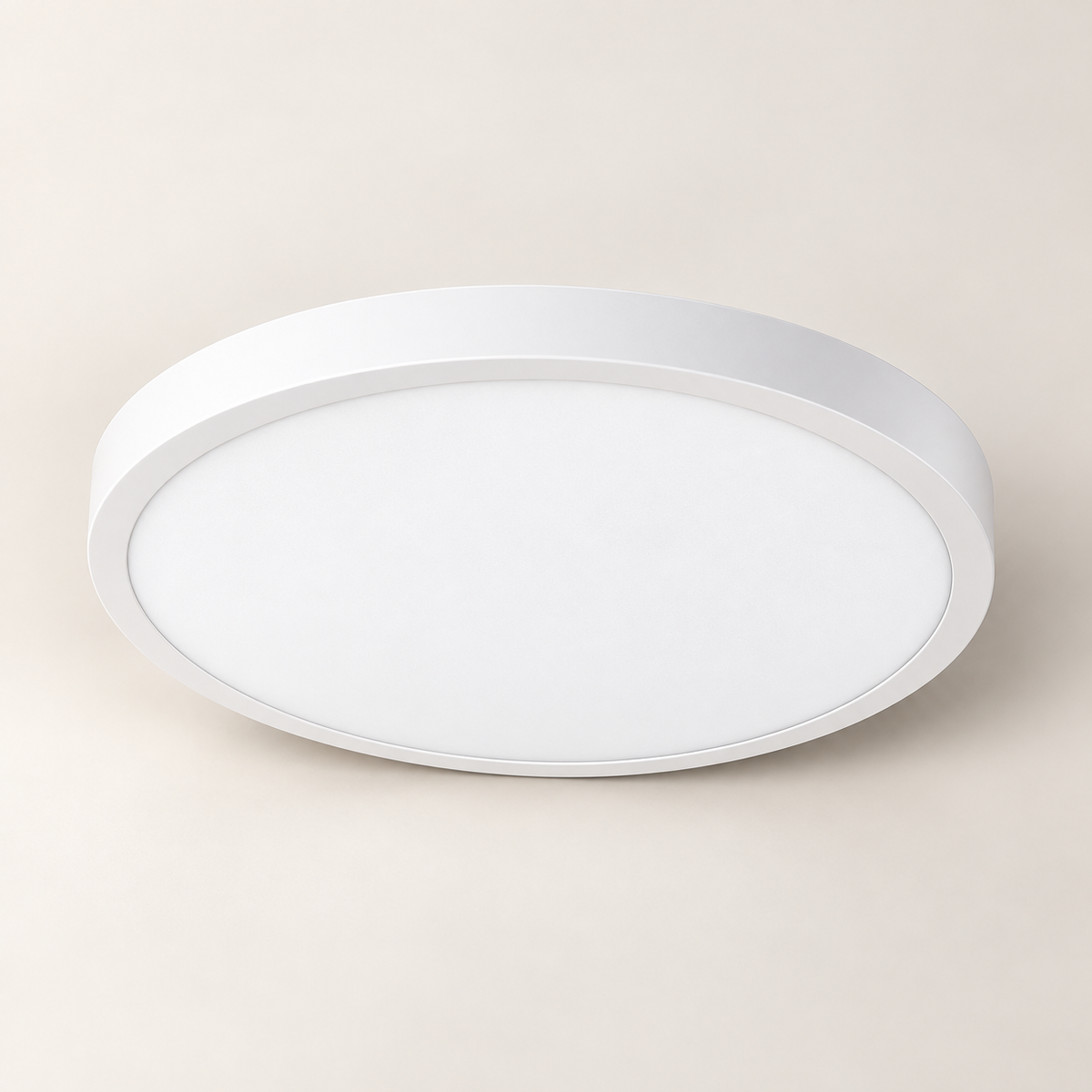 White rim ultra-thin round LED panel ceiling light